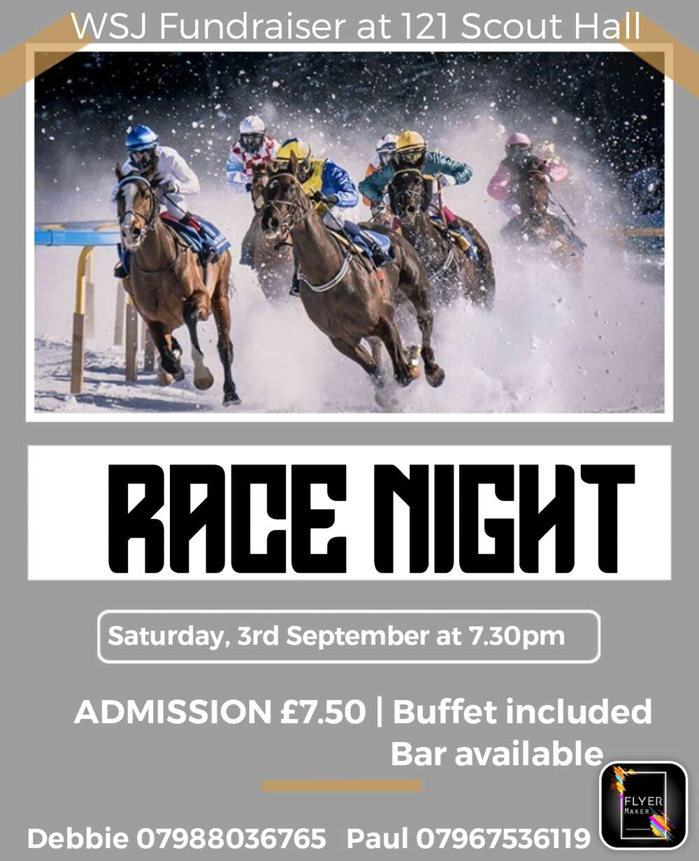 25th World Scout Jamboree Fundraiser - Race Night